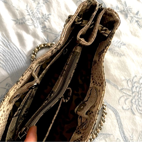 Rebecca Minkoff | Snakeskin Swing Shoulder / Crossbody Bag - Picture 9 of 10